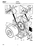 CABINET / DRUM Diagram and Parts List for MDG336RES1  Frigidaire Dryer