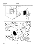 SYSTEM Diagram and Parts List for GS23HSZBC2  Frigidaire Refrigerator