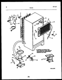 SYSTEM AND AUTOMATIC DEFROST PARTS Diagram and Parts List for 95-2192-32-00  Tappan Refrigerator