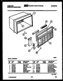 CABINET PARTS Diagram and Parts List for AR18NS2F1  Frigidaire Air Conditioner