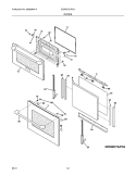 DOORS Diagram and Parts List for E30MC75JPS3  Electrolux Microwave Oven Combo