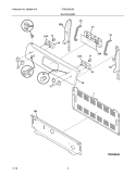 BACKGUARD Diagram and Parts List for CRE3870LBA  Crosley Range