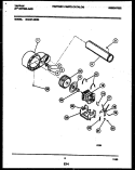 BLOWER AND DRIVE PARTS Diagram and Parts List for 49-2451-23-03  Tappan Dryer