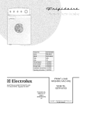 COVER Diagram and Parts List for GSTR1670DS0  Frigidaire Washer