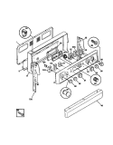 BACKGUARD Diagram and Parts List for FEF357BAWD  Frigidaire Range
