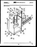 CABINET PARTS Diagram and Parts List for FPE21TFA3  Frigidaire Refrigerator