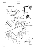 CONTROLS Diagram and Parts List for FRS22ZGHD1  Frigidaire Refrigerator