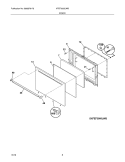 DOOR Diagram and Parts List for XFEF3000LWB  Frigidaire Range