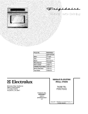 COVER Diagram and Parts List for FEB27S5GCD  Frigidaire Wall Oven