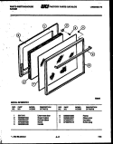 DOOR PARTS Diagram and Parts List for GF420HXD4  Frigidaire Range