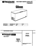 COVER Diagram and Parts List for GFC20M4AW4  Gibson Freezer