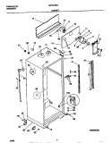 CABINET Diagram and Parts List for MRT21NNCW2  Frigidaire Refrigerator