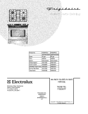 COVER Diagram and Parts List for FGS367FCD  Frigidaire Range