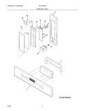 CONTROL PANEL Diagram and Parts List for GLEB30M9EQC  Frigidaire Microwave Oven Combo