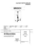 COVER Diagram and Parts List for F22CW12  Frigidaire Freezer