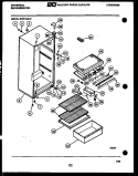 CABINET PARTS Diagram and Parts List for GCD14WD0  Frigidaire Refrigerator