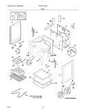 BODY Diagram and Parts List for FFEF3012LWD  Frigidaire Range