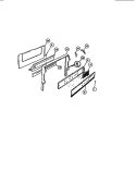 BACKGUARD Diagram and Parts List for CGC4M6DXF  Gibson Range