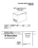 COVER Diagram and Parts List for FFC13K1AW1  Frigidaire Freezer