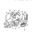 BASIC BODY Diagram and Parts List for 36-3272-66-09  Tappan Range
