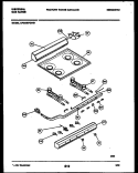 COOKTOP AND BURNER PARTS Diagram and Parts List for CP240SP2W1  Frigidaire Range