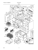 BODY Diagram and Parts List for E30GF74HPS3  Electrolux Range