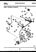 BURNER PARTS Diagram and Parts List for 76-4960-23-08  Tappan Microwave Oven Combo