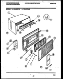 CABINET PARTS Diagram and Parts List for WAL117P1A2  Frigidaire Air Conditioner