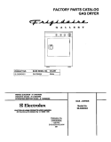 COVER Diagram and Parts List for GLGQ642AS1  Frigidaire Dryer