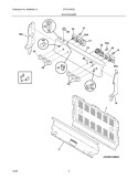 BACKGUARD Diagram and Parts List for CFEF310ES1  Frigidaire Range