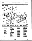 BACKGUARD Diagram and Parts List for 36-3281-00-01  Tappan Range