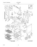 BODY Diagram and Parts List for LGGF3032KWG  Frigidaire Range