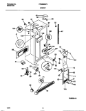CABINET Diagram and Parts List for FRS26ZGEB2  Frigidaire Refrigerator