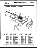 BROILER DRAWER PARTS Diagram and Parts List for 30-2549-00-06  Tappan Range