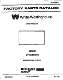 COVER Diagram and Parts List for WFC07M2AW0  Frigidaire Freezer