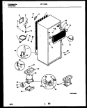 SYSTEM AND AUTOMATIC DEFROST PARTS Diagram and Parts List for FRT17CRBW0  Frigidaire Refrigerator