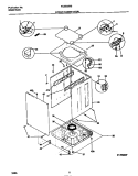 LOWER CABINET / TOP Diagram and Parts List for FLXE52RBS1  Frigidaire Washer Dryer Combo