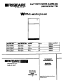 COVER Diagram and Parts List for WRT16JRCD0  Frigidaire Refrigerator