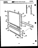 DOOR PARTS Diagram and Parts List for DW5500FL1  Frigidaire Dishwasher