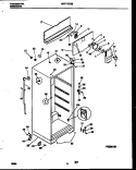 CABINET PARTS Diagram and Parts List for MRT17DRBD0  Frigidaire Refrigerator