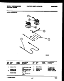 BROILER PARTS Diagram and Parts List for KF300GDH6  Frigidaire Range