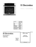 COVER Diagram and Parts List for EW27EW55GS3  Electrolux Wall Oven