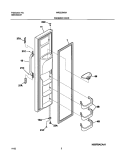 FREEZER DOOR Diagram and Parts List for WRS23W0AW5  Westinghouse Refrigerator