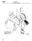 FRONT PANEL / LINT FILTER Diagram and Parts List for FDE546RBT2  Frigidaire Dryer