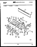 CONSOLE AND CONTROL PARTS Diagram and Parts List for WC9DW3  Frigidaire Washer