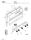 BACKGUARD Diagram and Parts List for TGF331SCWB  Tappan Range