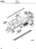 BACKGUARD Diagram and Parts List for FES387CCSA  Frigidaire Wall Oven