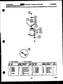 COMPRESSOR PARTS Diagram and Parts List for A08ME2E2  Frigidaire Air Conditioner