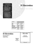 COVER Diagram and Parts List for EW30EW65GW5  Electrolux Wall Oven