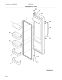 Part Location Diagram of 242038866 Frigidaire Display DOOR-REF